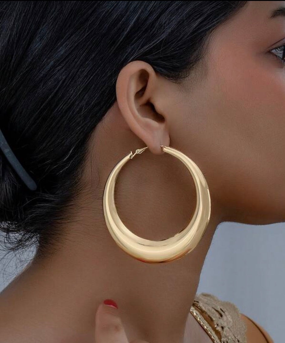 Luna Bold Hoop Earrings