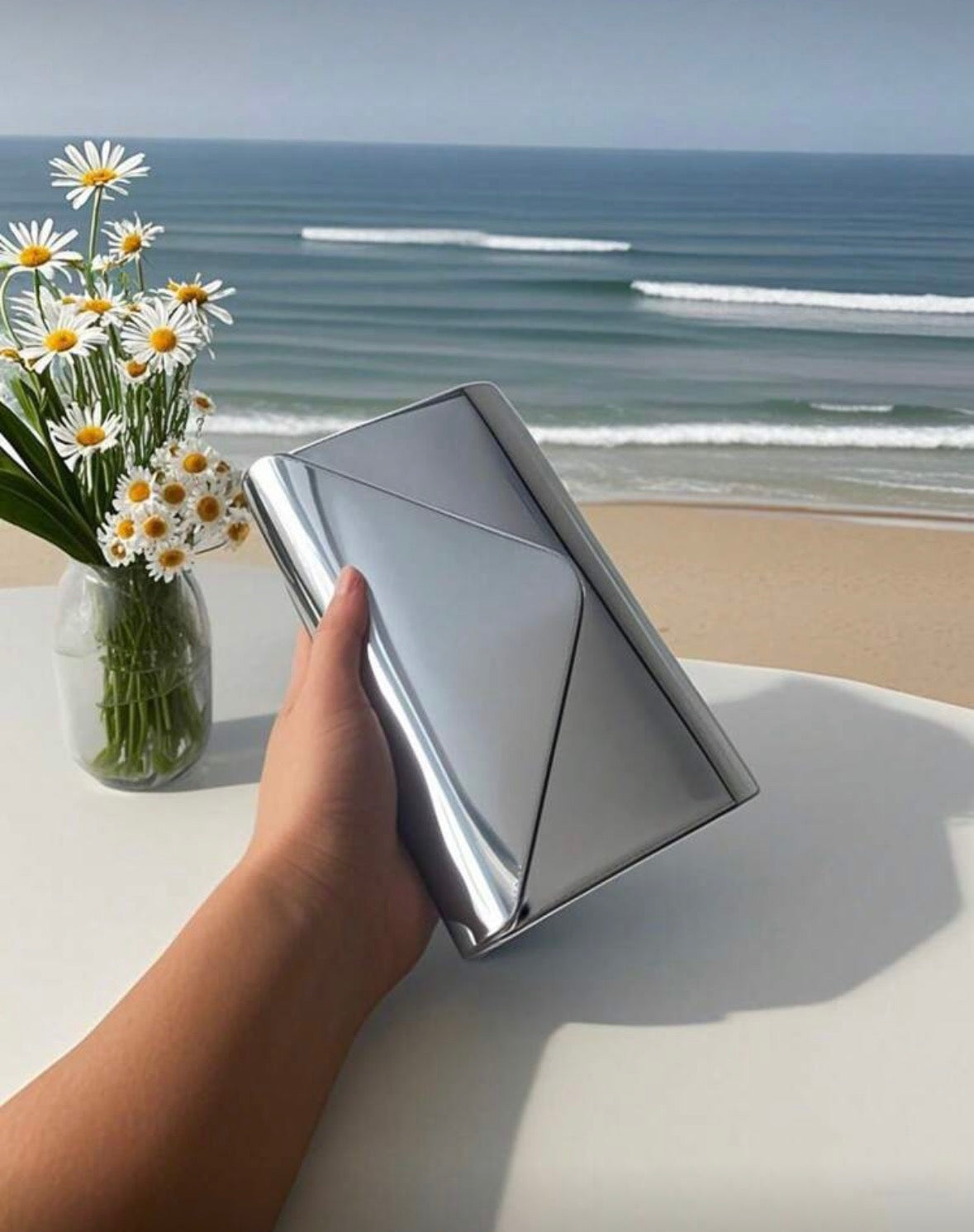 Metallic Clutch Purse