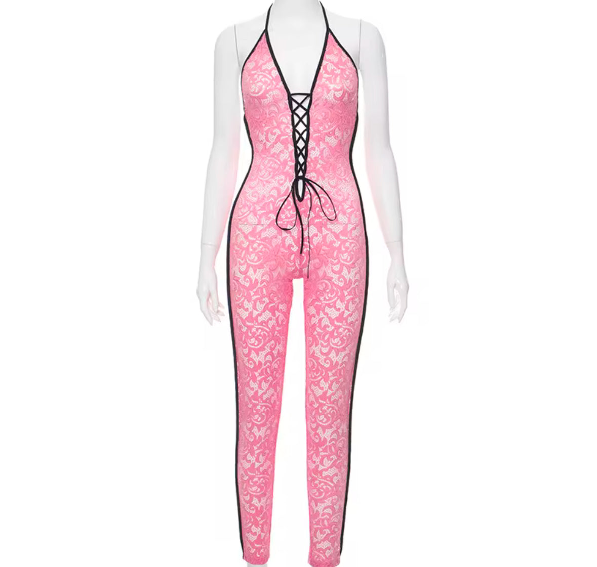 PINK PRINT JUMPSUIT