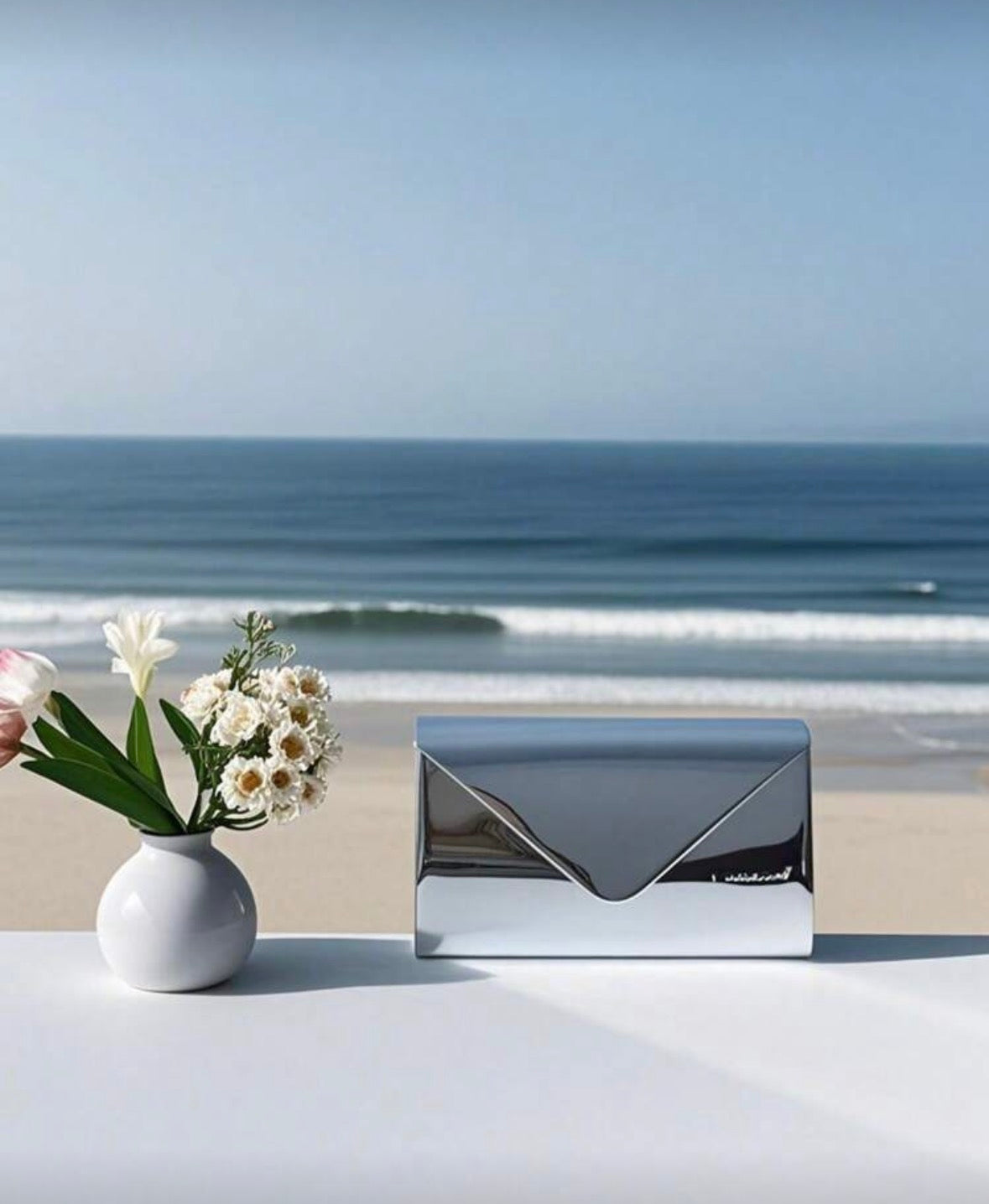 Metallic Clutch Purse