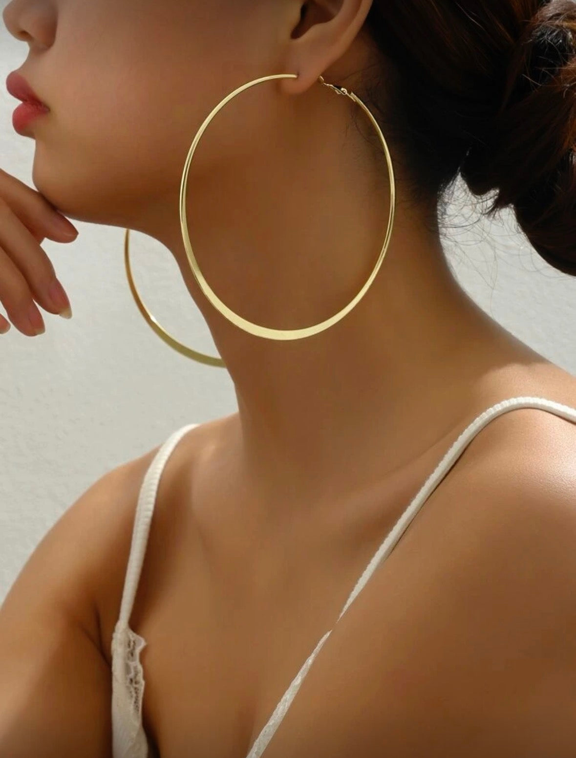 Bold Hoop Earrings (10cm)
