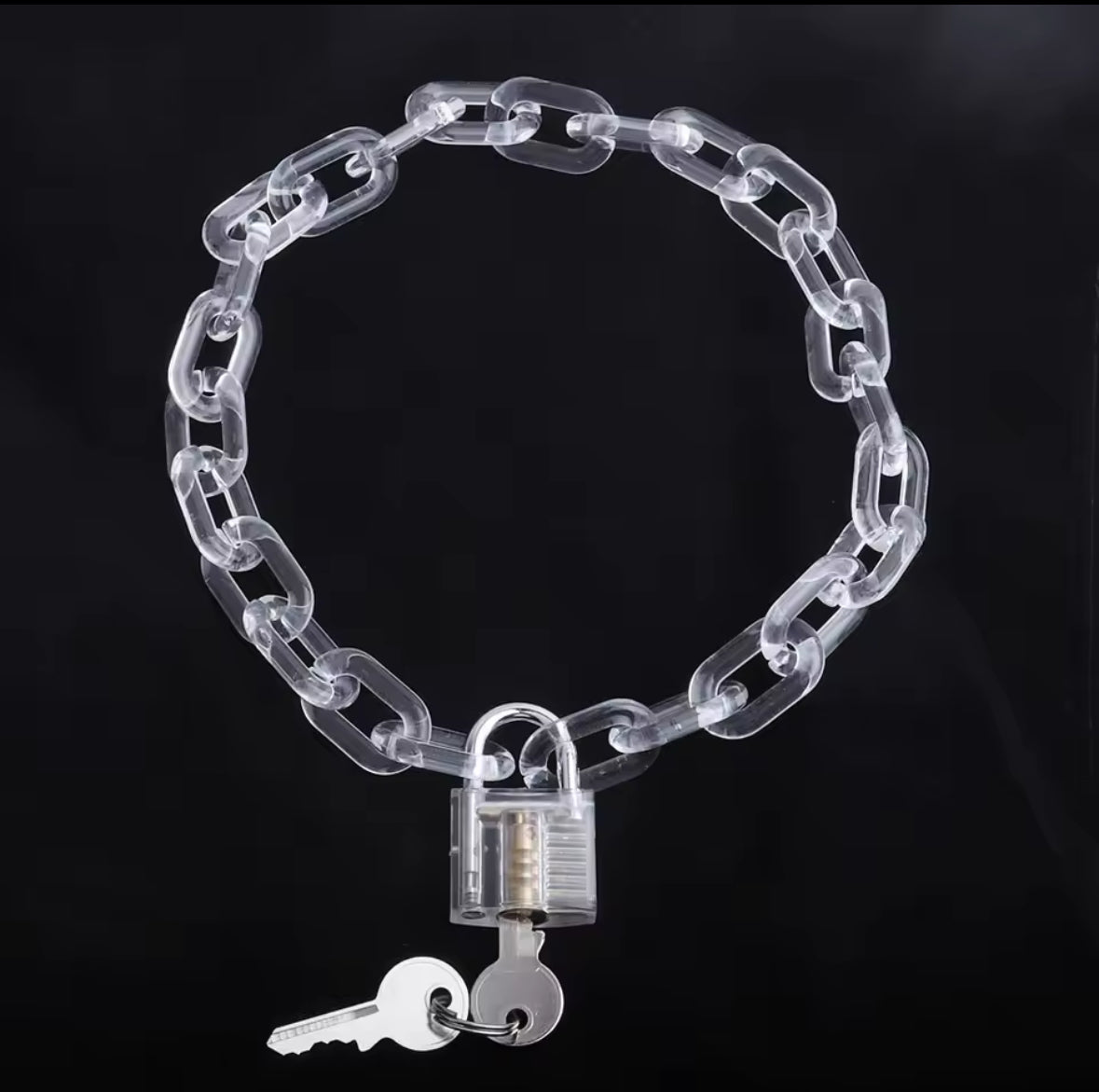 ACRYLIC LOCK NECKLACE