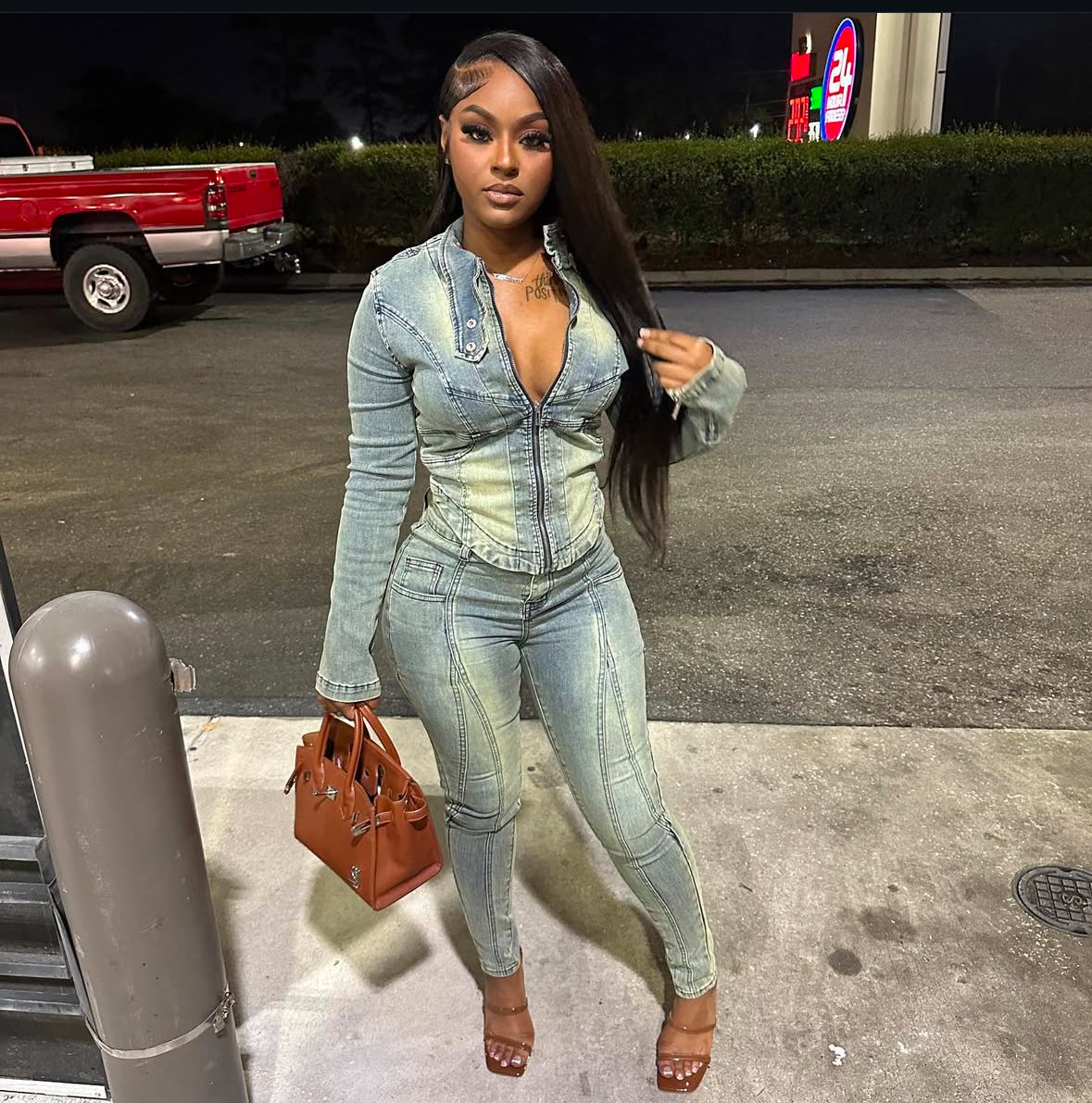 NASIA DENIM SET