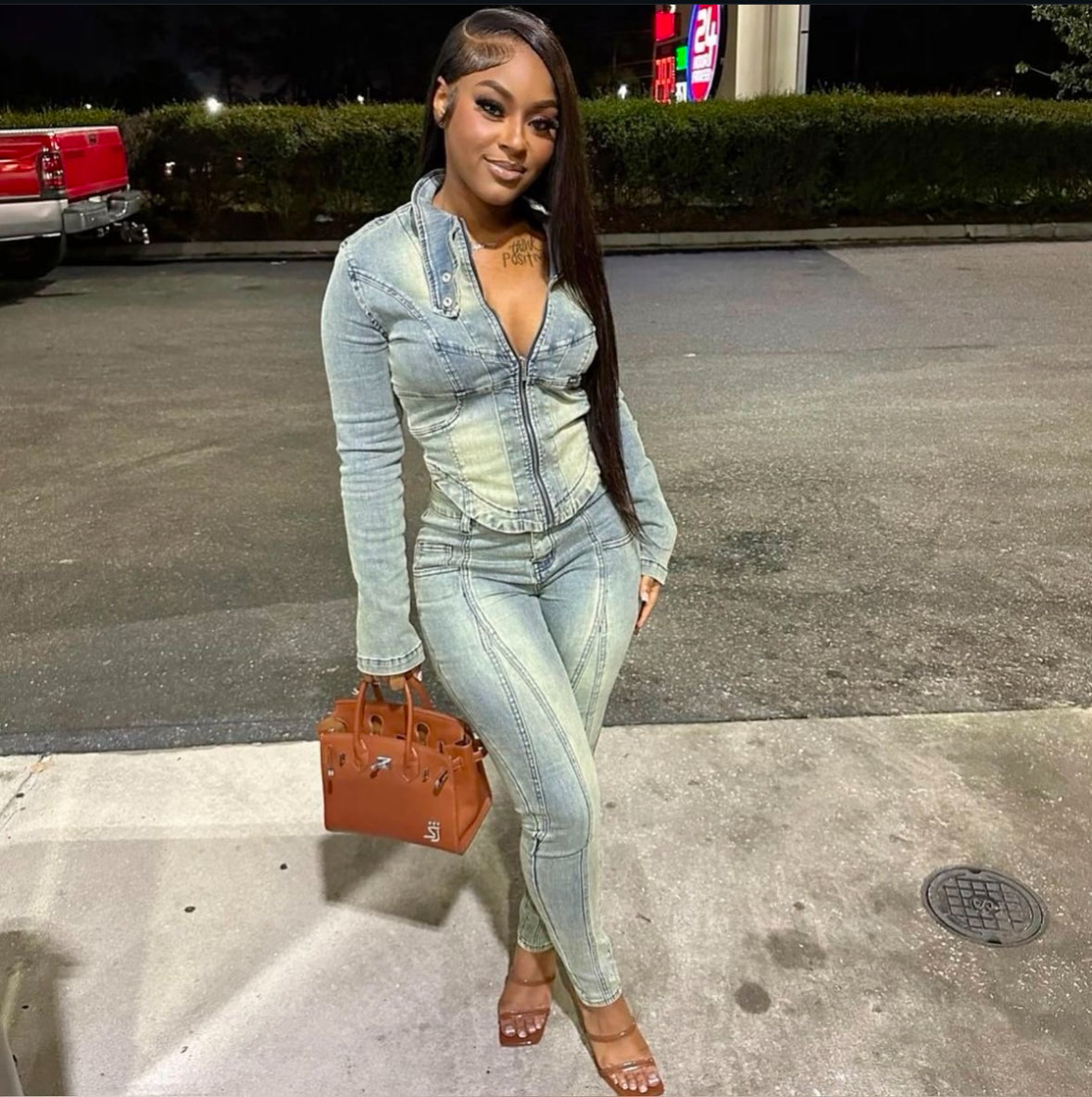 NASIA DENIM SET