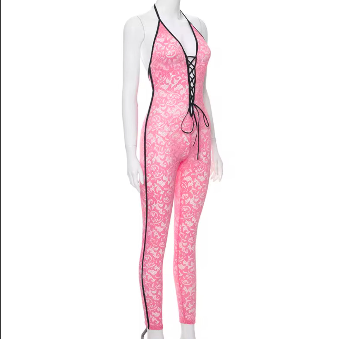PINK PRINT JUMPSUIT