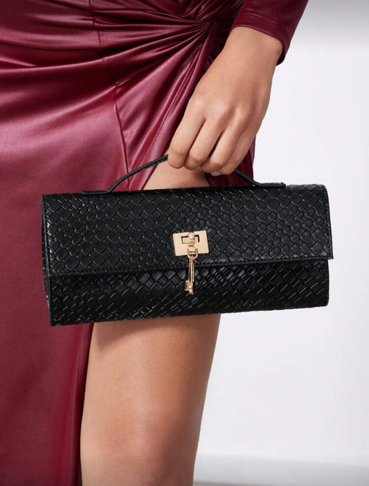 Lock & Luxe Clutch Purse