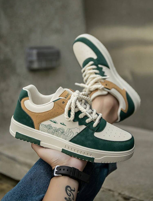 Floral Wave Low-Top Sneakers