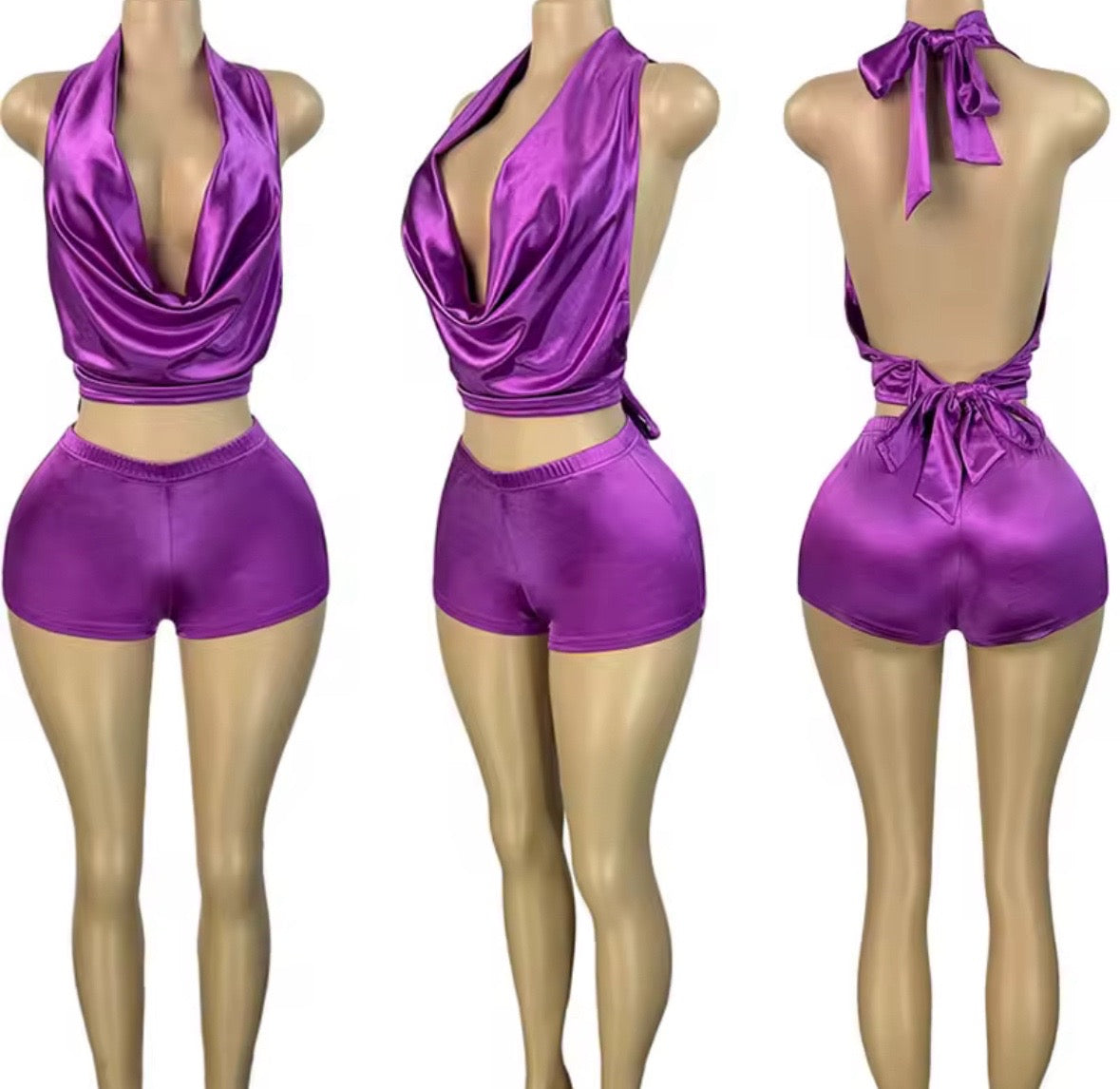 Drip Me Down Satin Set