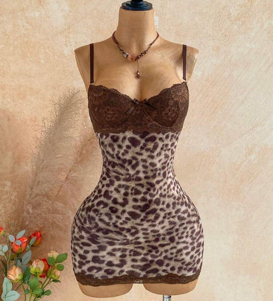 Meech Leopard Dress