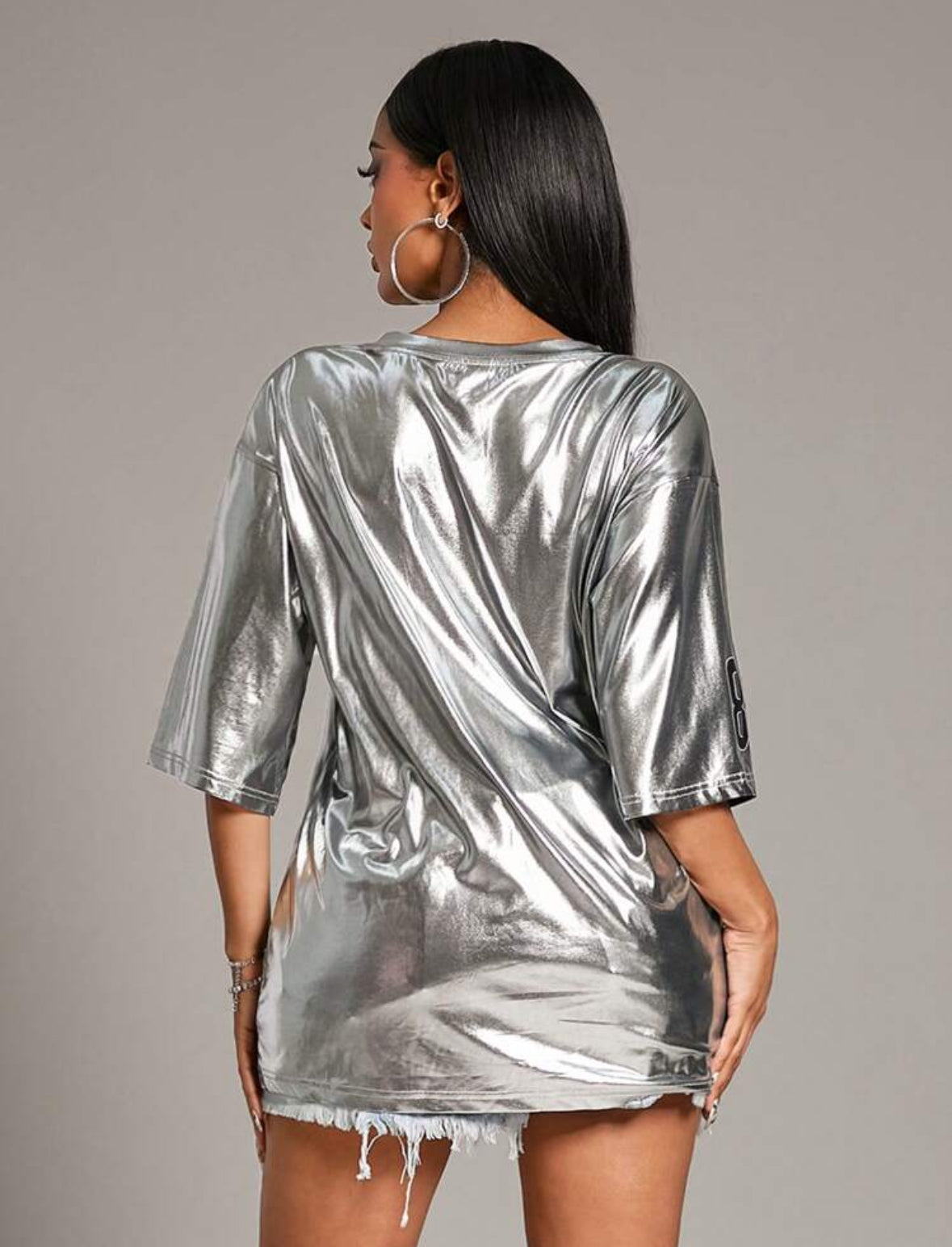 Silver Heat Jersey Dress