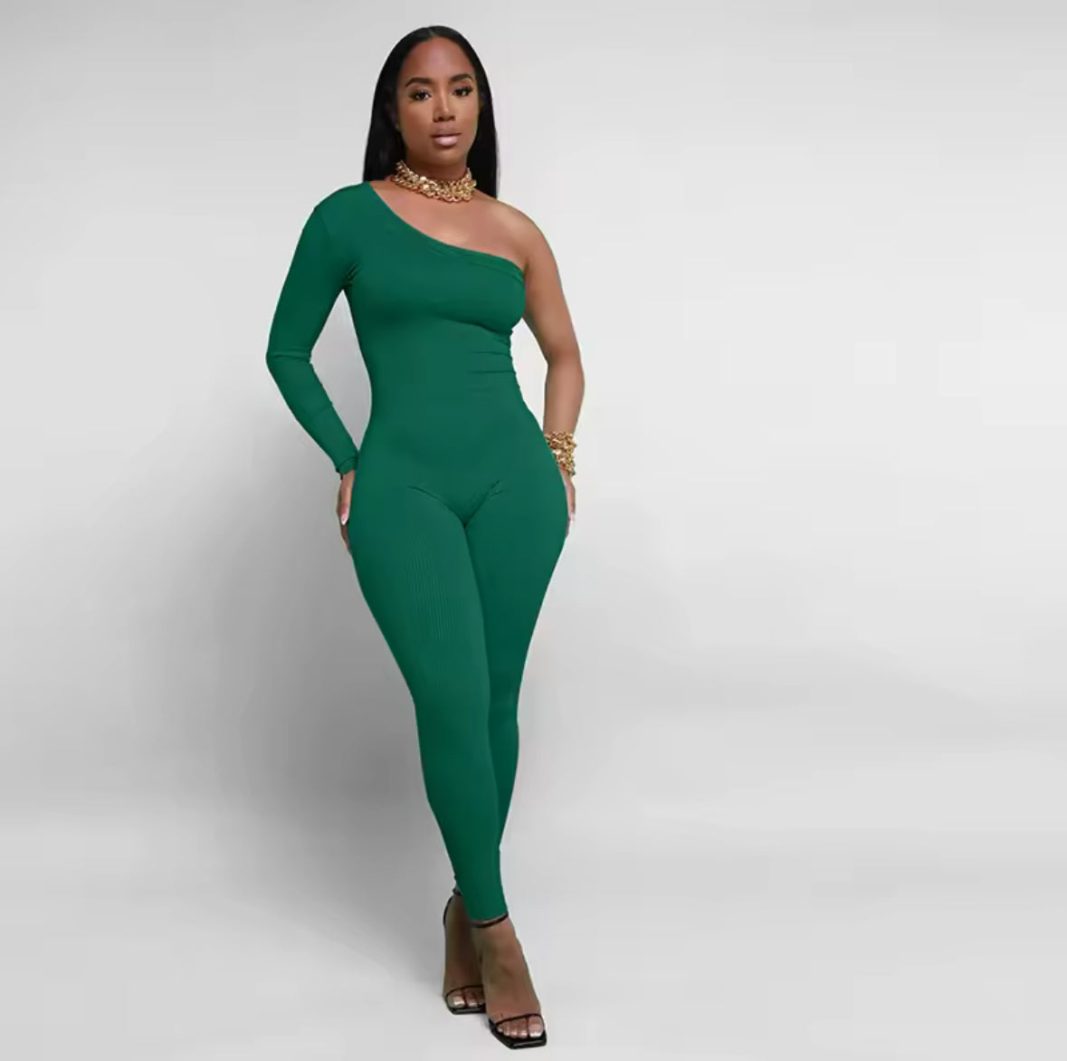 AVA SINGLE SHOULDER JUMPSUIT