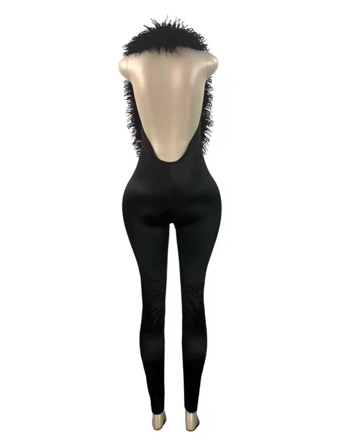 Ramze Faux Fur Full Jumpsuit