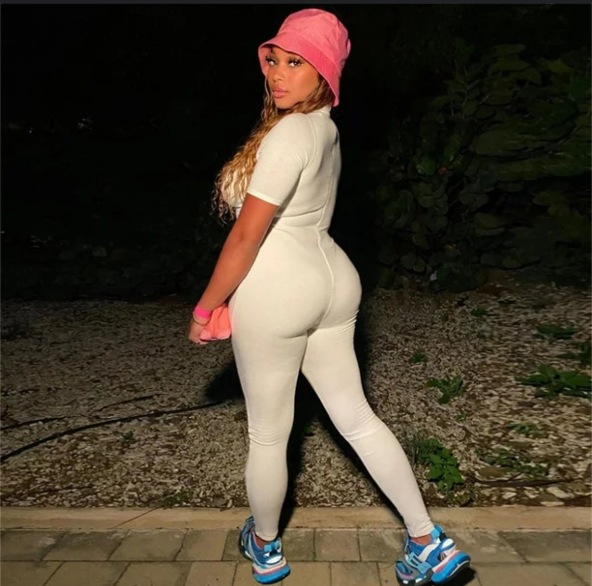 LISAA PLAIN JUMPSUIT