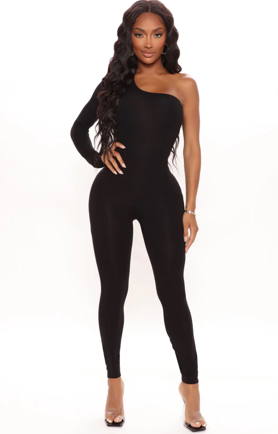 AVA SINGLE SHOULDER JUMPSUIT