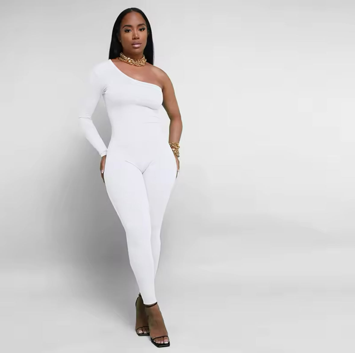 AVA SINGLE SHOULDER JUMPSUIT