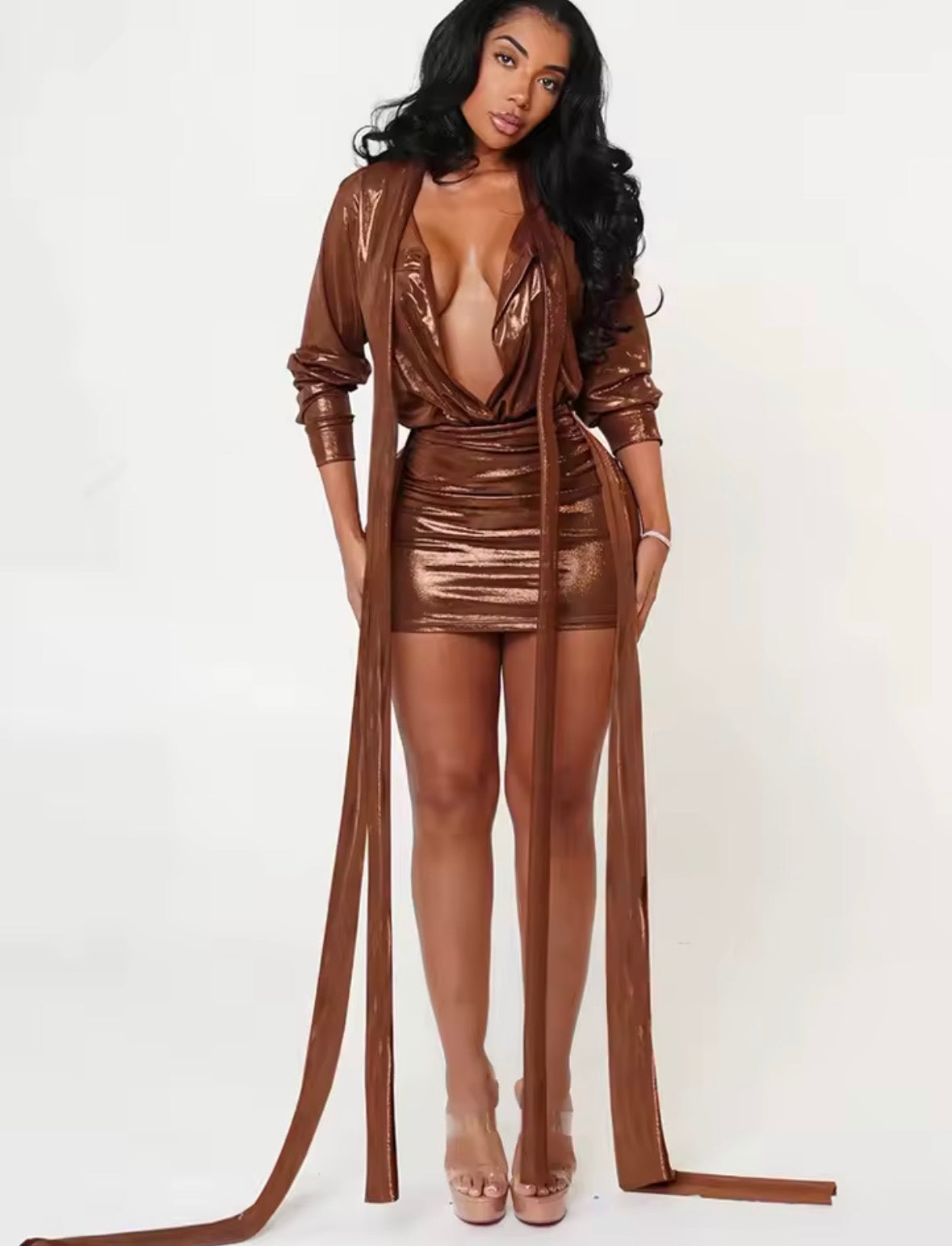 Molten Metal Skirt Set