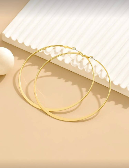 Bold Hoop Earrings (10cm)