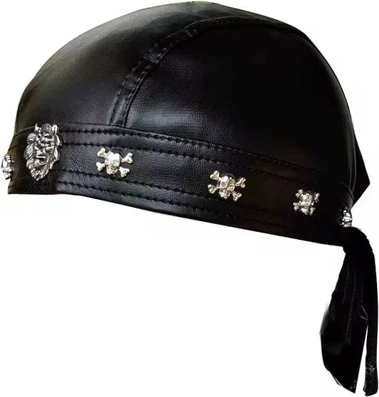 Leather Biker Skully