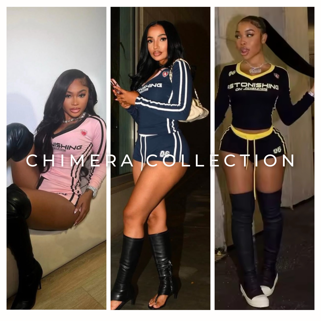 ASTONISH ME VARSITY SHORTS SET