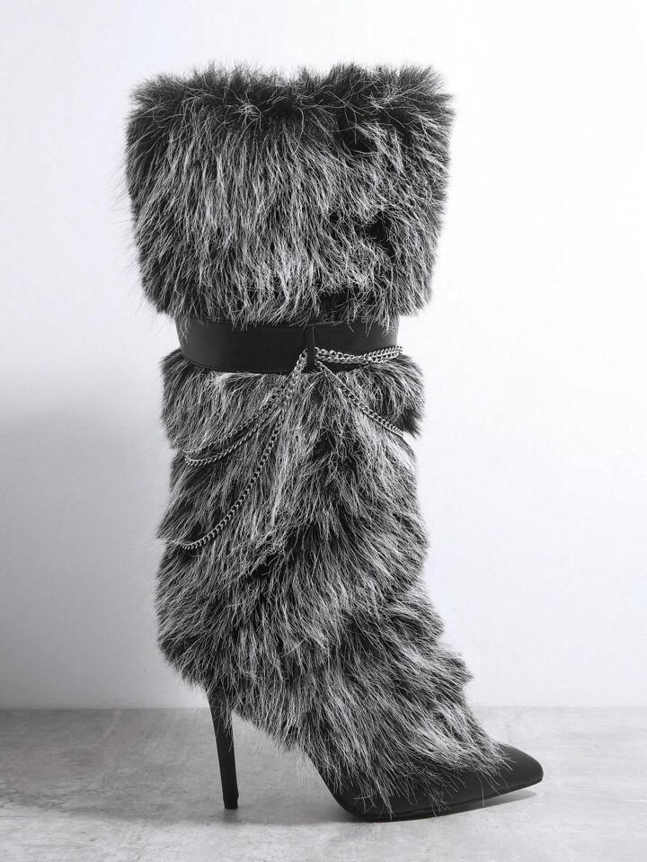 Moody Faux Fur Boots