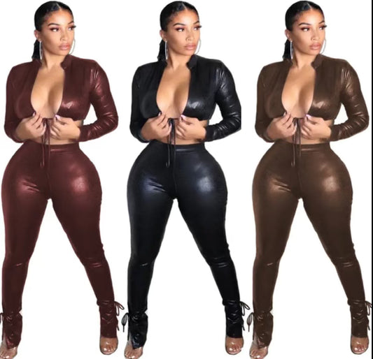 NO DRAMA LEATHER SET