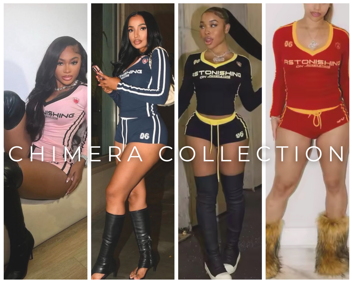 ASTONISH ME VARSITY SHORTS SET